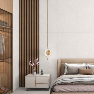 Carreaux muraux Bianco Minimalist Matte en porcelaine antidérapants à texture unie pour l'intérieur des chambres et salles de bain - Product Image 1