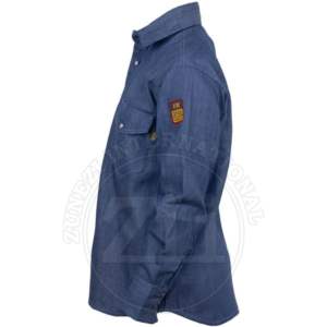 Camisa de Trabajo de Manga Corta con Bloques de Color, 100% Algodón, NFPA 2112 FR, Resistente al Calor 300C-500C, con Paquete de Respirador, Venta al Por Mayor - Product Image 3