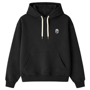 ชุดวอร์มผ้าริบเนื้อหนาสำหรับผู้ชาย เสื้อสเวตเชิ้ตผ้าฝ้ายลำลองสไตล์สตรีทแวร์พร้อมฮู้ดมีเชือกผูก ชุดออกกำลังกายแฟชั่น - Product Image 1