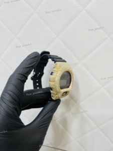 Custom VVS Moissanite Silver <b>Watch</b> Round Case Moissanite Digital <b>Watch</b> For Men Custom Hand <b>Set</b> Stones <b>Watch</b> - Product Image 2