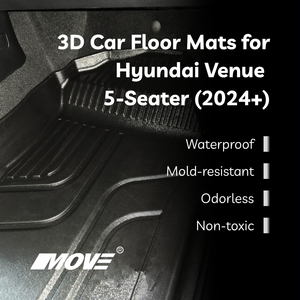 Alfombrillas antideslizantes TPE de alta calidad para todo tipo de clima, protección Interior duradera para Hyundai Venue 2024 +, fabricadas en Vietnam - Product Image 5