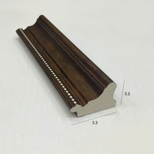 Contemporary Style PS Polystyrene Adjustable Wide <b>Border</b> Picture Frame Moulding Natural <b>Wood</b> Grain OEM Custom Factory Wholesale - Product Image 3