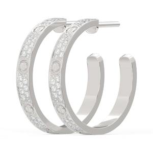 Boucles d'oreilles en diamant les plus vendues, design de luxe, bijoux fins, cadeau parfait pour anniversaire, mariage, fiançailles, prix de gros - Product Image 5