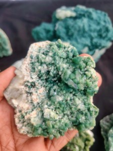 Natural BEAUTIFUL marshy green HEULANDITE lot minerals specimens - Product Image 3
