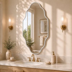 Teak Wood wooden <b>wall</b> <b>mirrors</b> OEM Custom Wholesale | Aqdus Saleem India - Product Image 4