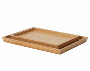 Bandeja Rectangular Elevada de Acacia y Roble sin Asas, Estilo Minimalista para Hotel y Cafetería, Exhibición OEM Personalizada, Vietnam - Product Image 6