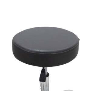 Silla de Pedicura Redonda Ajustable de Cuero PU con Elevación Hidráulica y Base de 5 Ruedas para Uso en Salón de Uñas - Product Image 3