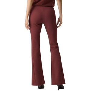 Pantalon en tricot élégant et décontracté pour femme, taille haute, jambe large – Confortable, respirant, motif uni, idéal pour le bureau en été - Product Image 4