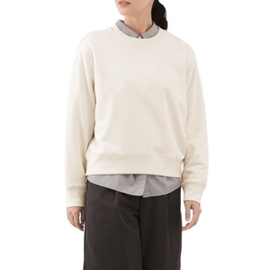 Sudadera de Algodón Terry al por Mayor para Mujer, Cuello Redondo, Manga Larga, Informal, Cálida para Invierno, Suave, Diseño Personalizado OEM - Product Image 3