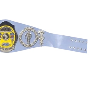 เข็มขัดแชมป์มวยปล้ำแบบมีสายรัดสีน้ำเงิน คุณภาพสูง พร้อมปรับแต่งได้สำหรับนักสะสม - Product Image 4