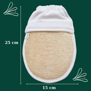 Natural Cellulose Loofah Shower Gloves Eco Friendly <b>Exfoliating</b> Bath Mitt for Deep Cleansing Healthy Skin and Daily Spa Routine - Product Image 1