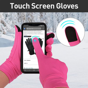 Guantes de Correr de Invierno Hechos a Medida, Unisex, Impermeables, con Pantalla Táctil, Antideslizantes, Protección UV, Ecológicos, Dedos Completos - Product Image 4