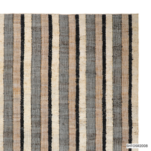 Tapis d'appoint moderne à rayures, à poils moyens, antidérapant, en laine/coton, très demandé, pour l'extérieur et les salles à manger, fabriqué à la main en Inde par Star Hometex - Product Image 6