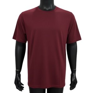 เสื้อยืดคอกลมผู้ชาย สกรีนโลโก้ได้ สีพื้น คุณภาพสูง ระบายอากาศได้ดี ผ้าย้อมสีพื้น 220 กรัม เสื้อยืดเบสิคแขนสั้นผู้ชาย - Product Image 1