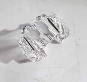 Brazalete de moda de acrílico transparente de gran tamaño Brazalete de moda transparente sólido - Product Image 2