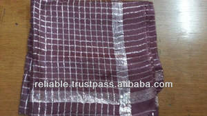 Otoño/Invierno moda logotipo personalizado Digital impreso estilo largo cuadrado poliéster brillante Lurex Check diseño chales tradicionales - Product Image 3