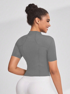 Chaleco Deportivo de Forro Polar con Cuello Alto y Cierre para Mujer, Chaleco Deportivo sin Mangas para Correr al Aire Libre - Product Image 5