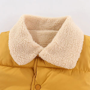 เสื้อกั๊กเด็กแบบ unisex บุไนลอนและขนแกะ อุ่นสบาย กันน้ำ สำหรับเด็กวัยหัดเดินและเด็กโต ฤดูใบไม้ร่วง ฤดูหนาว ผ้าฝ้ายกันลม - Product Image 2