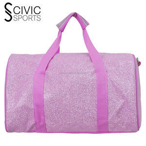 Bolso de viaje personalizado con purpurina para niñas, bolsa de baile con logotipo personalizado, Material de lona, diseño de purpurina arcoíris - Product Image 4