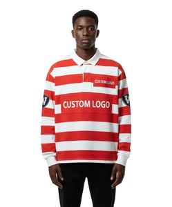 Nueva Camiseta Polo de Manga Larga Personalizada, Estilo Urbano, de Secado Rápido, con Rayas, para Hombre, 2026 - Product Image 1