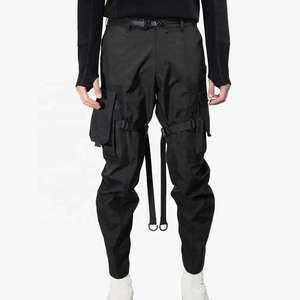 Pantalon Techwear Homme Personnalisé Imperméable Tactique Cargo Multi-poches Cyberpunk Streetwear avec Bretelles Fonctionnelles Joggers - Product Image 1