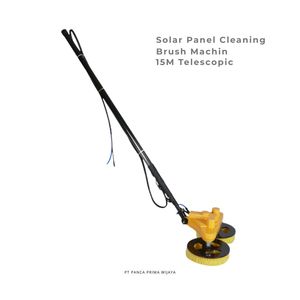 High Quality OEM Brand Solar <b>Panel</b> <b>Cleaning</b> Brush <b>Machine</b> 15m Telescopic Pole Dual Brush Lithium Battery Cleaner Tool OEM Model - Product Image 2
