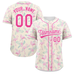 Custom Women's Floral Baseball Jersey Full Print Personalized Teamname 00 Button-Up Short Sleeve Polyester Sportswear - Product Image 6