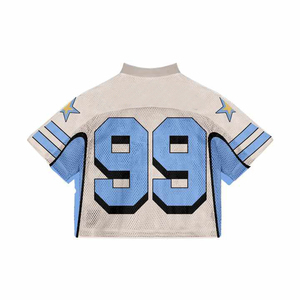 เสื้อเจอร์ซีย์ตาข่ายพิมพ์ลายโลโก้ตามสั่งด้วยความร้อน-เสื้อกีฬาทีมเต็มตัว-เสื้อผ้ากีฬาแห้งเร็วระบายอากาศได้ดีสำหรับผู้ชาย - Product Image 2
