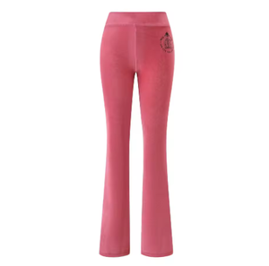 Ensemble de survêtement deux pièces en velours rose pour femme, manches longues, capuche, fermeture éclair, pantalon long, coupe ample, toutes saisons, tenue de club sexy - Product Image 2