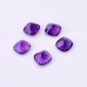 Lot de pierres d'améthyste violette naturelle taille coussin, qualité FF, avec expertise tierce, pour la fabrication de bijoux - Product Image 5