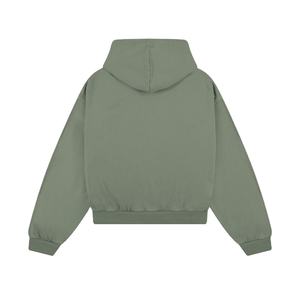 Sudaderas con Capucha Extra Grandes Personalizadas con Cierre, Logotipo Frontal Bordado Personalizado, Proveedor de Etiqueta Privada OEM ODM al por Mayor, Sudaderas de Moda Urbana - Product Image 4