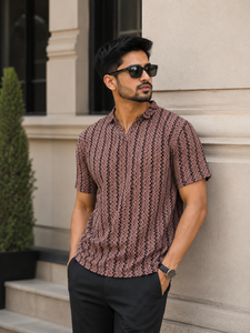 Camiseta de Cuello Polo a Rayas para Hombre, Ligera, de Polialgodón, Ropa Personalizada para Hombre - Product Image 5