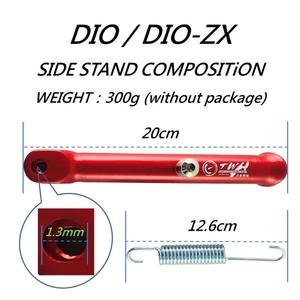 TWH Motorcycle CNC Process Universal Aluminum Side Kickstand - Product Image 6