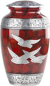 <b>Memorial</b> container remembrance urn funeral <b>keepsake</b> stylish urn decorative metal vase tabletop urn ceremonial urn storage urn - Product Image 6
