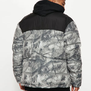 New 2026 Winter Men Streetwear Canvas <b>Puffer</b> <b>Jacket</b> Casual <b>Light</b> Weight Wholesale Custom Printing New Design <b>Jackets</b> - Product Image 3