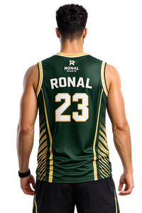 Maillot de basketball personnalisé en gros pour hommes, uniforme d'entraînement athlétique, t-shirt de sport respirant en maille à séchage rapide, marque privée OEM - Product Image 4