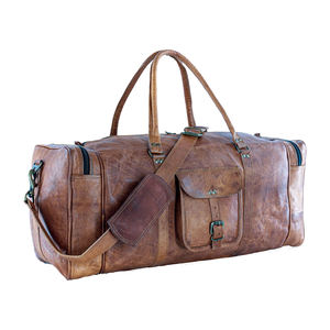 Sac de voyage classique en cuir PU avec logo personnalisé, sac de sport en vente - Product Image 3