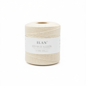 Bobina di Cordoncino in Cotone Ilan 1 mm Circa 400 g - Product Image 1