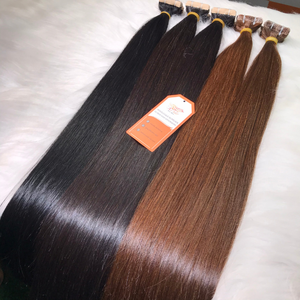 Fabricant d'extensions de cheveux humains vietnamiens droits personnalisés avec du ruban pour cheveux longs disponible en gros - Product Image 1