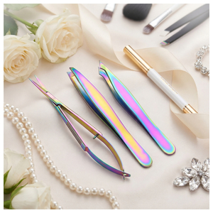 Juego de Pinzas Profesionales de Punta Inclinada y Puntiaguda para Cejas, Pinzas de Precisión para Depilación, Herramienta de Belleza y Maquillaje - Product Image 6