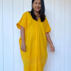 Wholesale Price Oversized <b>Kaftan</b> Dress Double Gauze Cotton Maxi Dress Soft Cotton Lounge Wear Everyday Wear Gift for Her - Product Image 1