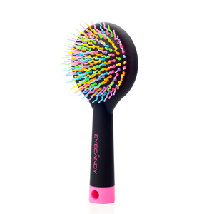 [JWORKS EXT] EYECANDY RAINBOW VOLUME S LARGE HAIRBRUSH Rainbow Volume Hair <b>Brush</b> <b>Detangling</b> Comb Anti Static With Mirror Korea - Product Image 4