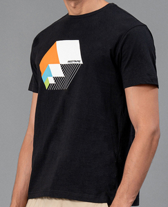 Camiseta de Algodón Estampada para Hombre, Estilo Casual, Cuello Redondo, Manga Corta, Transpirable, Corte Regular, para Uso Diario, OEM ODM - Product Image 1