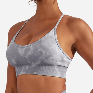 Hot Sale Women Sports Bra Cross Beauty <b>Back</b> Zipper Yoga Bra Gym Wear Fitness Workout High Intensity Sports Bra for Women - Product Image 1