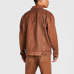 Stylish Streetwear Denim <b>Jeans</b> Jacket for Men Slim Fit Stand Collar Denim <b>Work</b> Jacket Men's Jackets - Product Image 2