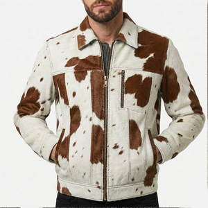 Street Wear Fashionable Cowhide Men <b>Leather</b> <b>Jackets</b> 2026 Bulk Quantity Trendy Cowhide <b>Leather</b> <b>Jackets</b> For Men - Product Image 1