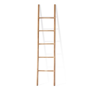 ชั้นวางผ้าขนหนูแบบยืนบันไดหวายธรรมชาติ - Product Image 2