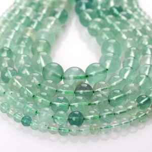 Cuentas Sueltas de Fluorita Verde Natural de Alta Calidad, 20 Quilates, para Fabricación de Joyas, Pulseras, Collares, Accesorios DIY - Product Image 6