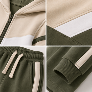 Diseño de chándal de algodón personalizado para jóvenes, ropa deportiva de invierno para la calle, traje de entrenamiento y jogging para niños - Product Image 4