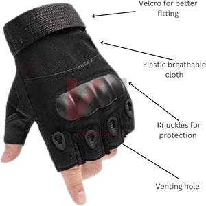 Guantes Tácticos Profesionales para Paintball, Protección Completa para los Dedos, Absorción de Impactos en las Articulaciones, Palma Antideslizante, Dorso de Malla Transpirable - Product Image 3